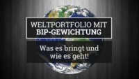 Weltportfolio mit BIP-Gewichtung
