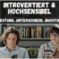 Introvertiert und hochsensibel Blogbanner Mann und Frau lesen